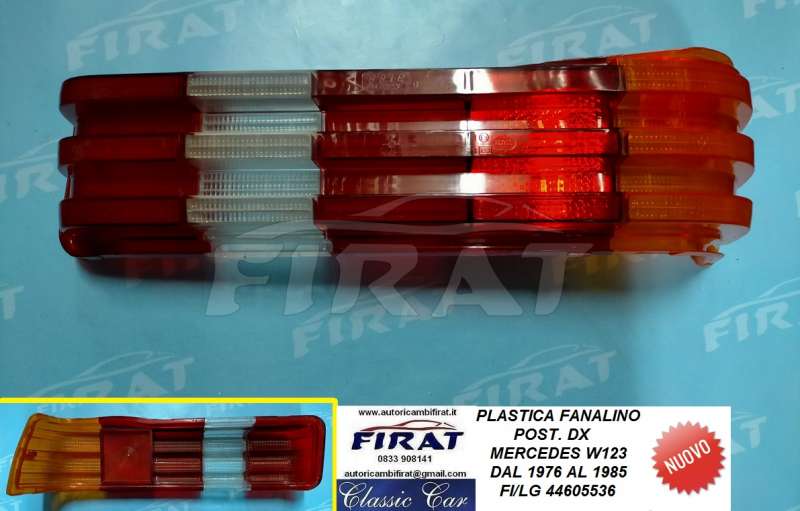 PLASTICA FANALINO MERCEDES W123 POST.DX